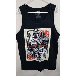 Star Wars - Storm Trooper Captain Card - Tank Top Shirt - Mens Sz L - Black